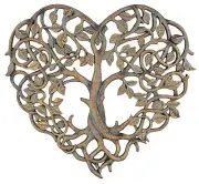 Old River Outdoors Tree of Life/Heart Wall Plaque 12" Decorative Art Sculptur...