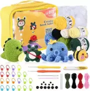 Crochet Kit Set Dinosaur Octopus Bee Frog DIY Crochet Set Crochet Hooks