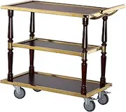 Kitchen Cart Quiet Bar Cart Thickened and Strong Rolling Cart Sturdy Stand Beauty Salon Cart Clearing Kitchen Drinks Trolley Easy to Put Drink Cart