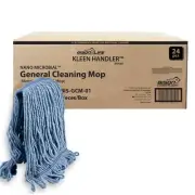 KLEEN HANDLER HEAVY DUTY Commercial Mop Head Replacement, Wet Industrial Blue...