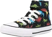 [Converse] Kids' Chuck Taylor All Star Dinosaurs High Top 1V Black Sneakers - Size 1