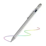 2-in-1 Active Stylus Digital Pen with 1.5mm Ultra Fine Tip for iPad iPhone Grey