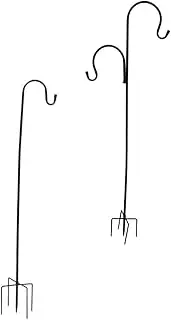 Shepherd Hooks Stand Set 2 Iron Hooks for Garden Hangers Plant Stand Classic