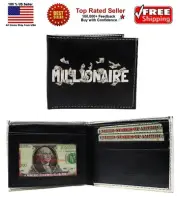 Millionaire Leather Bi-Fold Bifold Wallet