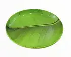 RSINC Small SnacksPlate Melamine Round Banana Leaf ,Snacks Plate 18cm Pack of 6