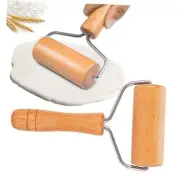 Small Rolling Pin, Wooden Dough Roller, Non-Stick Pizza Roller, Dough Baker