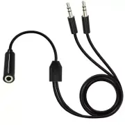 2 in 1 3.5mm Earphone Splitter 3.5mm Male/Female to 2 Female/Male 2 Port