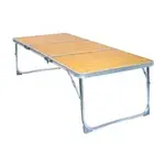 Folding Camping Table Portable Picnic Table Outdoor Table with Aluminum Legs, 3