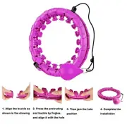Smart Hoola Hoop for Adults Weight Loss, Weighted Hula Exercise Hoops 24 section