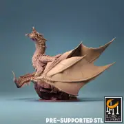 ADULT BRINE DRAGON STAR DRAKE - D&D RPG War Gaming Proxy Lord of the Print