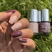DeBelle Combo Of 2 Color Maroon & Peach Gel Nail Polish 8 ml Each