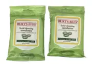 Burt's Bees Facial Cleansing Towelettes Cucumber Sage Normal Dry Skin 2 pack