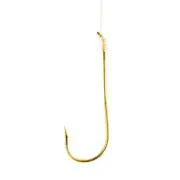 Eagle Claw 222 ROATATING SNELL Card of 6 GOLD Snell Hooks PICK SIZES 6 - 1/0