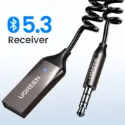 Bluetooth Receiver 5.3 Adapter Hands-Free Car Kit Audio 3.5mmJack Music Wireless
