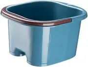 TENOL Foot Bucket Foot Soaking Bath Basin Pedicure Bowl Home Portable Multifunction with Handle Foot Bath Basin Foot Bath Soak Tub, blue