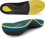 [WALK·HERO COMFORT AND SUPPORT] WalkHero Arch Support Work Boot Inserts - Plantar Fasciitis Relief Insoles for Flat Feet, Orthotic Inserts with Shock Absorbing and Max Cushion (Mens 6-6.5 | Womens 8-8.5, Autumn Yellow)