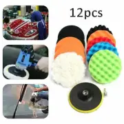 12 Pack 5 Inch Car Polisher Pads Kit for Waxing Buffing Polishing Sponge