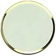 2 x CellBee Home Button Touch ID Sticker Suitable for iPhone iPad Home Button Sticker White with Gold Ring 2.0 - Increase for iPhone 6 6s 7 8 Plus SE 2020 iPad Air Mini Tempered Glass