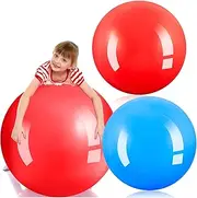 Large Bounce Ball Giant Beach Balls Large Inflatable Kickball Outdoor Exercise Ball Jumping Hopping Ball for All Terrain Bounce Ability Game Sports Themed Birthday Party Decoration