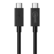 Cruxtec USB-C to USB-C Cable - 2m Full Feature for Syncing & Charging - 240W - 40Gpbs - 8K/60Hz & 4K/120Hz - Compatible with Thunderbolt4 [CTC-40G-2MBK-PRO]