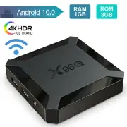 X96Q Android 10.0 TV BOX Quad Core 4K UHD 2.4G WiFi Media Player Streamer Z9F2