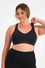 Berlei Electrify Contour Crop Bra - Black, Size: 10 B