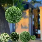 2PCS 12cm Milan Grass Ball Plastic Artificial Green Plant Plant Pendant Wall