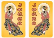 Mah Jongg Jong Mahjong 10 Joker Stickers Geisha - Set #868c ** Free Shipping **