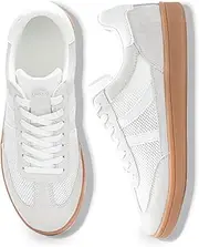 [Rosella Carlie] Womens Sneakers - Women's Fashion Sneakers with Removable Insole - Stylish and Lightweight Spring Shoes for Women Casual Non-Slip Lace-Up Walking Footwear