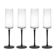 Mikasa Palermo 4 Piece Crystal Champagne Flute Set 250ml - Robins Kitchen