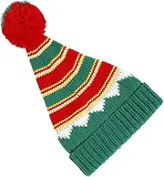 Abaodam Fashionable Fur Ball Christmas Hat Xmas Warm Hat for Women Winters Pom Hat Winters Warm Hat for Women Knit Beanie Xmas Tree Beanie Santa Pants Hat Men and Women Aldult Yarn Crochet