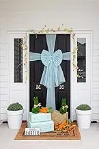 Large Blue Door Bow, Boys Birthday Party, Gender Reveal Party, Boy Baby Shower, Nursery Decor, Blue Christmas Decor, Blue Door Bow x1 Piece