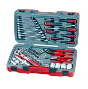 Teng Tool Socket 4WD Set Kit 1/2" Dr 68 Pieces Carry Case T1268