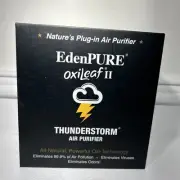 EdenPURE OxiLeaf II Thunderstorm Air Purifier Odor Remover Portable Plug-In NEW