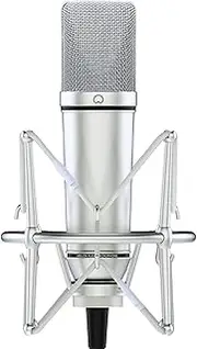 MA-87 Studio Condenser Microphone, 26mm Gold Large Diaphragm Capsule, Including Foam Filter, Metal Shock Mount, XLR Cable and Mic Bag - for Singing, Vocal Recording and Podcasting