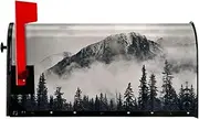 Canadian Smokey Mountain Cliff Magnetic Mailbox Covers,Post Box Cover Standard Size 21x18 Inches For Outdoor Garden Home Decor