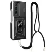 Samsung Galaxy Z Fold 4 Camshield Lanyard Case With Slide Ring