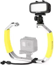 Movo XL Underwater Scuba Diving Rig Bundle with Waterproof LED Light for GoPro