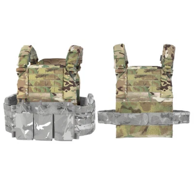 PEW Tactical Vest Thorax HSP Style Plate Carrier Light Weight Front Bag&Rear MC