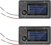 2Pcs Battery Box, Solar Lantern Light Top for Outdoor Hanging Lanterns Container Home Solar Lamp