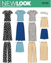 Newlook 6730 Misses' Sewing Pattern Sportswear Separates, Size S-M-L-XL