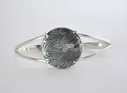Meteorite Bracelet I Beautiful Damascus Steel Bracelet - TOP METEORITE Jewelry
