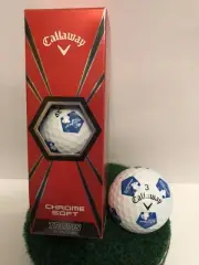 Callaway chrome soft Truvis golf balls European Tour Sleeve - new