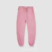 Epic Threads Kid's Girl's Pink Solid Cargo Jogger Pants Size L