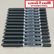 12 x Uni-ball Eye Pigment Ink Roller Ball Pen Black 0.5mm Micro UB-150