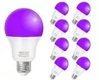 LED Black Light Bulbs,12W E26 Base(110V- 240V) UV Blacklight Bulb, Glow in Th...