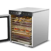 Food Dehydrator Machine 10 Trays 400W Fruit Meat Jerky Dryer Stainless Steel AU