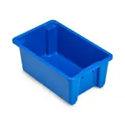 Stor-Tub IH-191 Blue,Red and Clear, 52 Litre - Stack and Nest - Australian Made