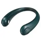 Green Portable Neck Hanging USB Fan - Mini Hands-Free Wearable Fan, USB Recharge