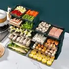 Storage Tray Smooth Edges Detachable Prepare Dish Side Dishes Tray Drawer Design